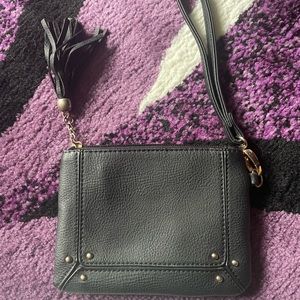 Charming Charlie’s Black Leather Wristlet